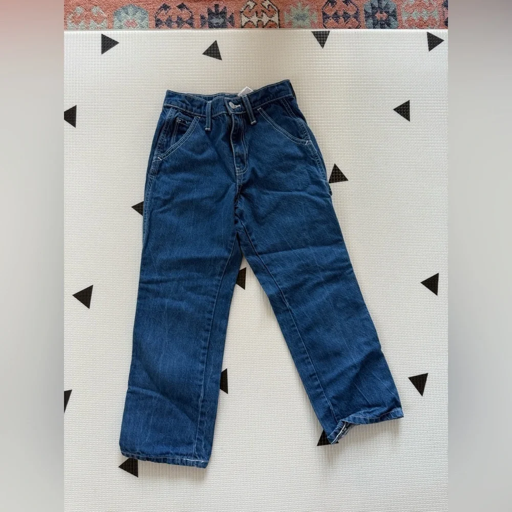 Old Navy|Big girl denim cargo jeans,wide leg (no distress) size 10 slim•••staple